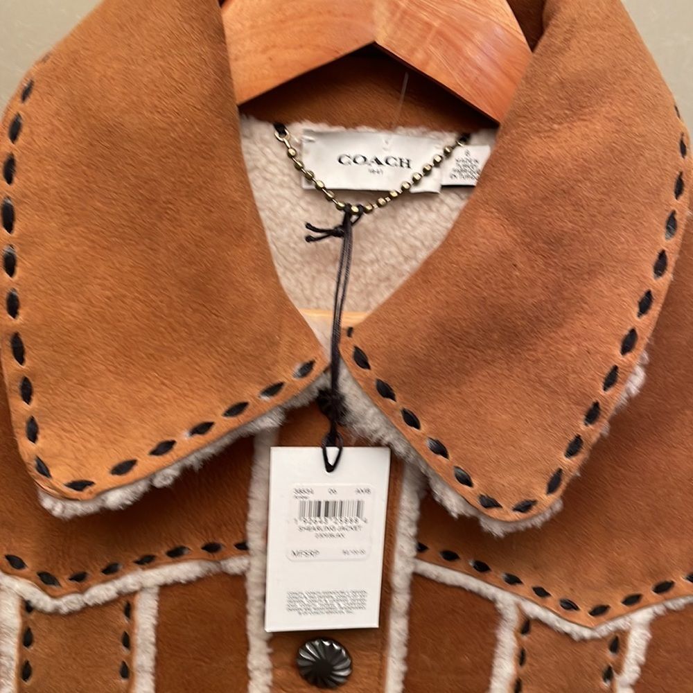 Coach Shearling Jacket - Picture 3 of 7